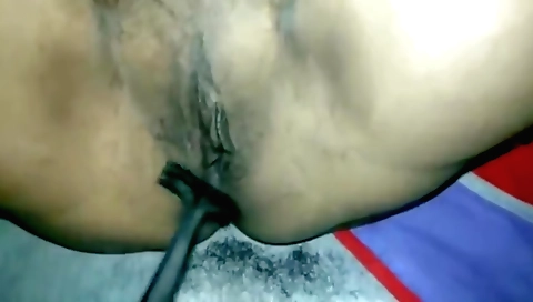 Indian stepmom fucked by big cock and cum on hairy pussy