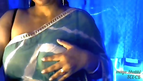 Hot brunette with nice round breasts rides her clit