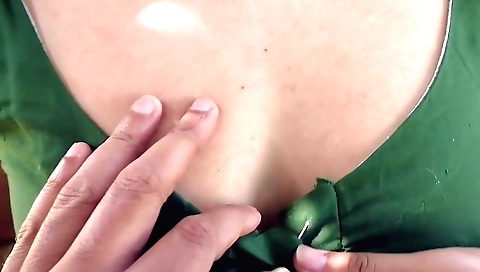 Indian girl in a sexy outfit is doing oral sex and fucking