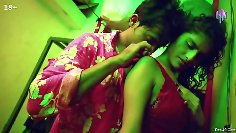 Black lingerie brunette mauj masti looks beautiful