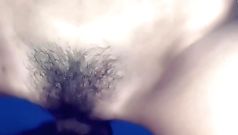 Indian hairy girl in a sexy outfit is filmed and released online