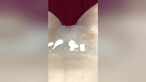 Indian amateur masturbation video with creamed pussy