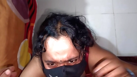 Indian brunette sex in amateur sex video with husband