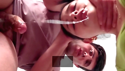 Indian teen 18+ is getting a big facial in her tight little pussy