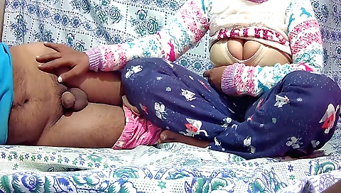 Indian stepmom and stepson getting their big tits pounded