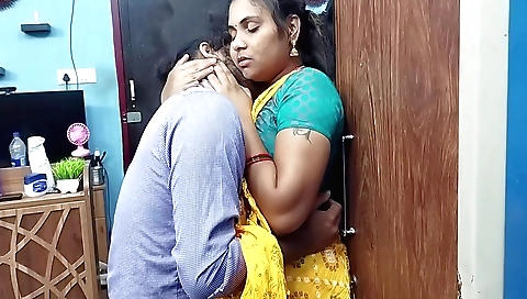 Indian amateur brunette with lips lock is having sex