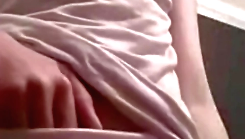 Brunette babe with black dress showing her hands and dildo