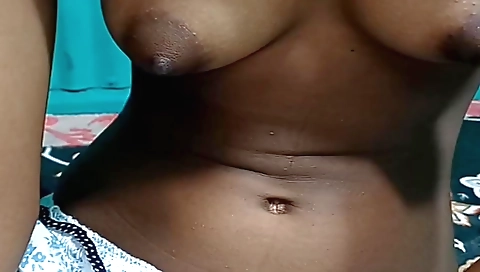 Indian blonde girl with big boobs wearing sexy lingerie