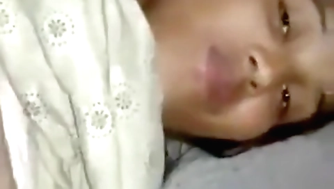 Amateur brunette teen gets her pussy fucked in POV