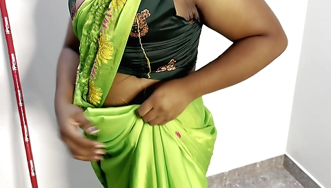 Amateur solo female looks perfect when dirty hands on her body