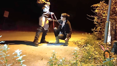 Indian brunette is going to fuck in the hot urinal