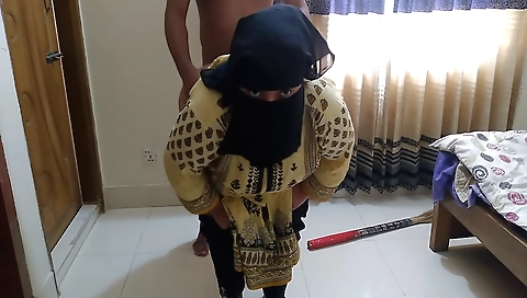 Stepmom fucks her stepson after cleaning her house