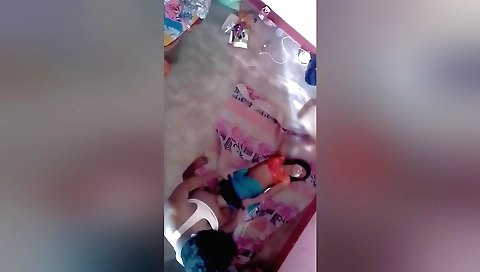 Indian amateur brunette with a nice ass enjoys herself