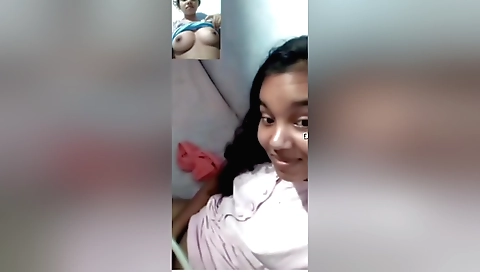 Big natural boobs and pussy show in amateur big ass clip