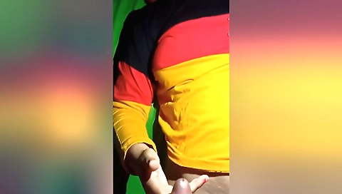 Handjob of a young stepsister-in-law on her brother