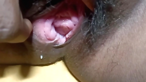 Horny solo girl in a hairy pussy is enjoying her favorite toy