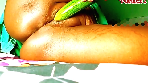 Indian stepsister plays with dildo and gets fucked