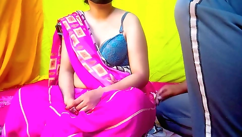 In the middle of the room a lingerie is on and an ass is fucked