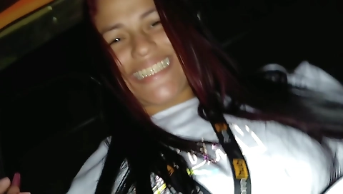 Indian babe in a sexy dress and sexy black lingerie in front