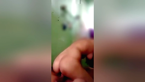 Indian girl in a black blouse and black skirt makes love