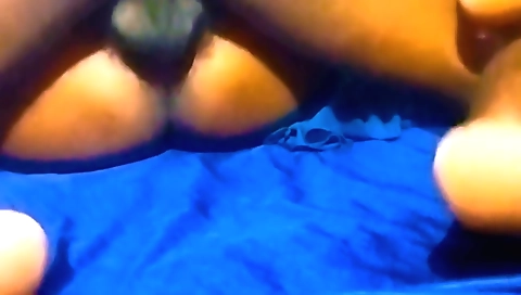 Amateur wife and her lover making love on the webcam