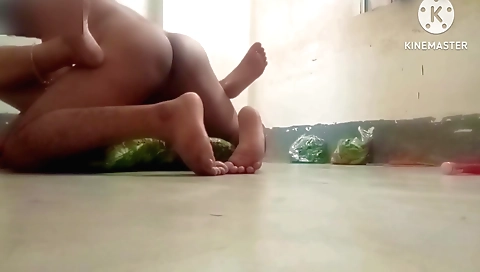 Indian girl with big ass and big boobs fucks hot on the couch