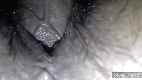 Indian hairy slut sucks dildo and gets fucked hard