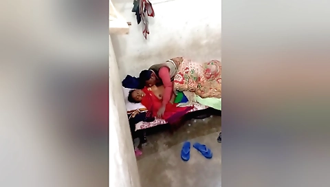 Indian amateur porn video showing a hot girl riding hard cock