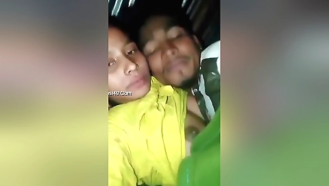 Big tits brunette sucks a cock in the amateur porn video