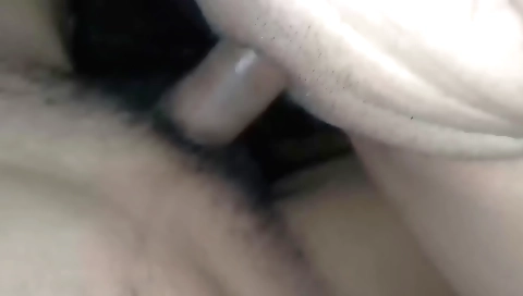 I'm showing my hairy pussy on my husband's amateur webcam
