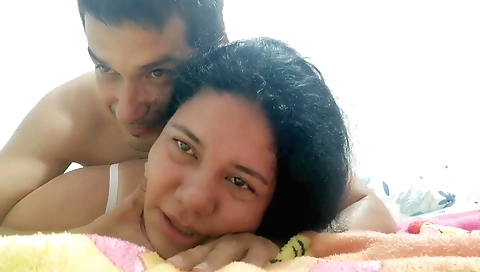 Bright indian milf rides on stepbrother's hard cock