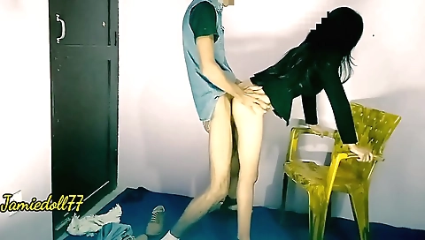 Brunette teen with natural curves and a juicy body 001