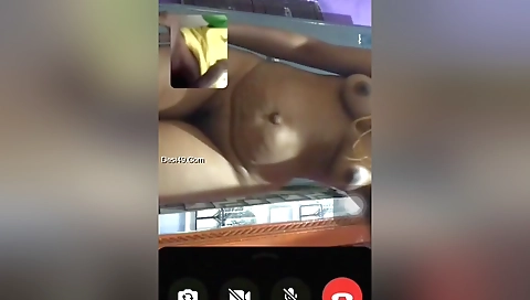 Sexy chick fucks herself on the web camera in solo video