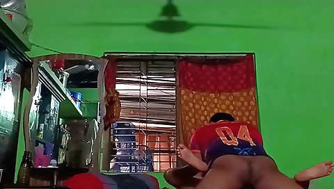 Indian brunette showering and getting her pussy fucked