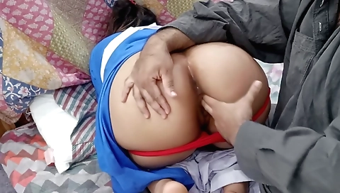 Indian big ass gets fucked by her stepfather's friend