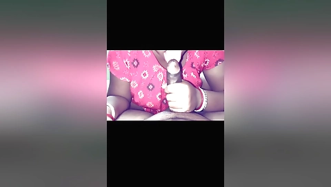 Indian aunt gives her husband a handjob in this video