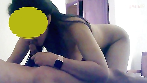 Busty asian brunette wife enjoys a passionate fuck