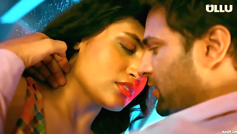 Brunette teen in sexy lingerie plays with her hands