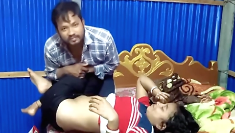 Hot indian girl in a sexy outfit is showing off her body