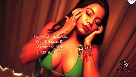 Indian brunette in sexy outfit shows off body on webcam