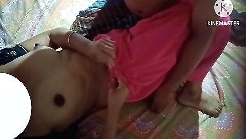 Indian brunette gets a big creampie in her ass and mouth