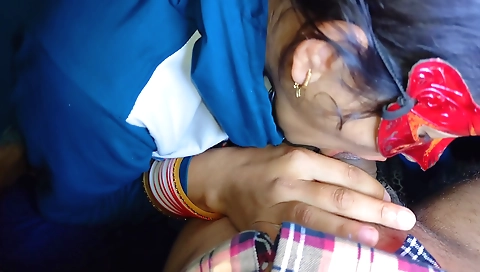 Indian girl with hairy pussy fucks with a stranger