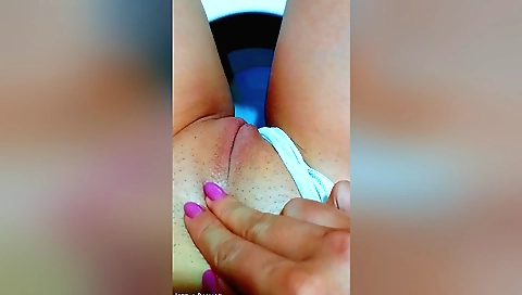 Pretty Girl Fingering Pink Pussy In The Office Bathroom