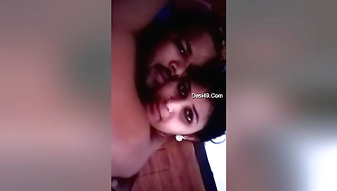 Indian teen 18+ gets fucked on bed and her big tits
