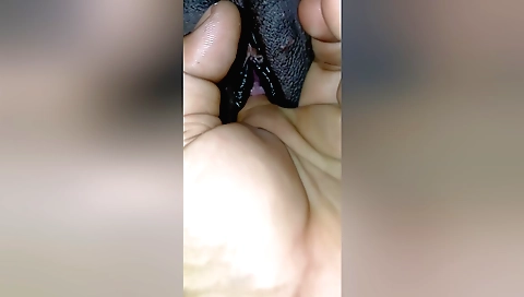 Indian amateur teen plays with wet pussy in POV video