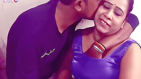 Indian milf rides her stepson hard and gets banged